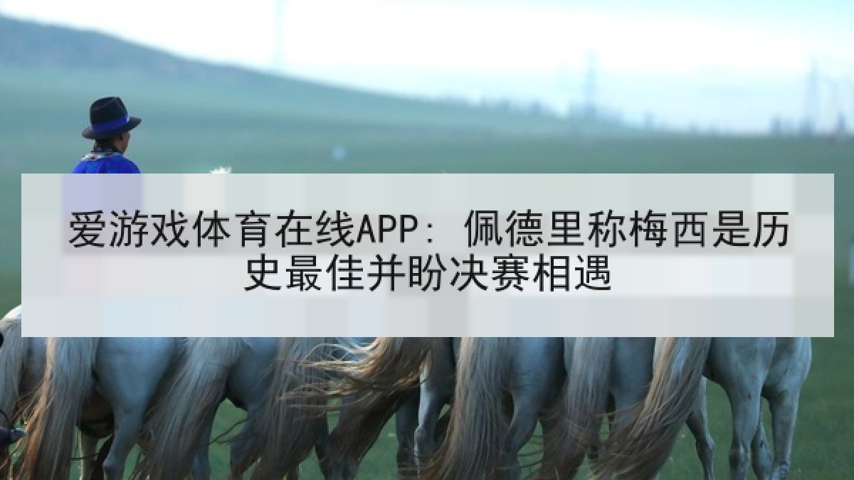 爱游戏体育在线APP: 佩德里称梅西是历史最佳并盼决赛相遇